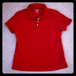 Red Slim Fit Riders by Lee Collared Shirt Size L
